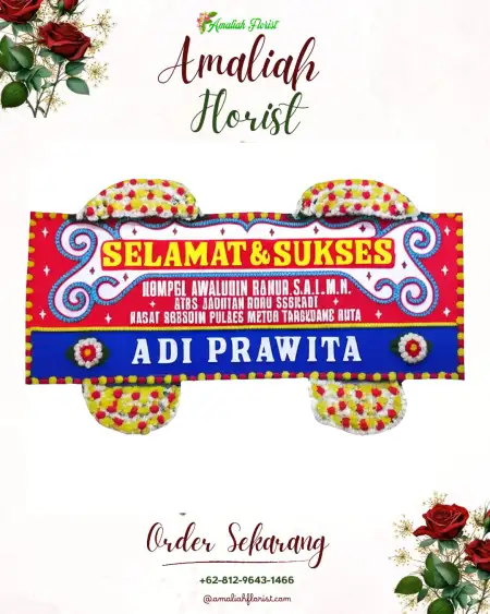 Papan Bunga Ucapan Selamat Dokome